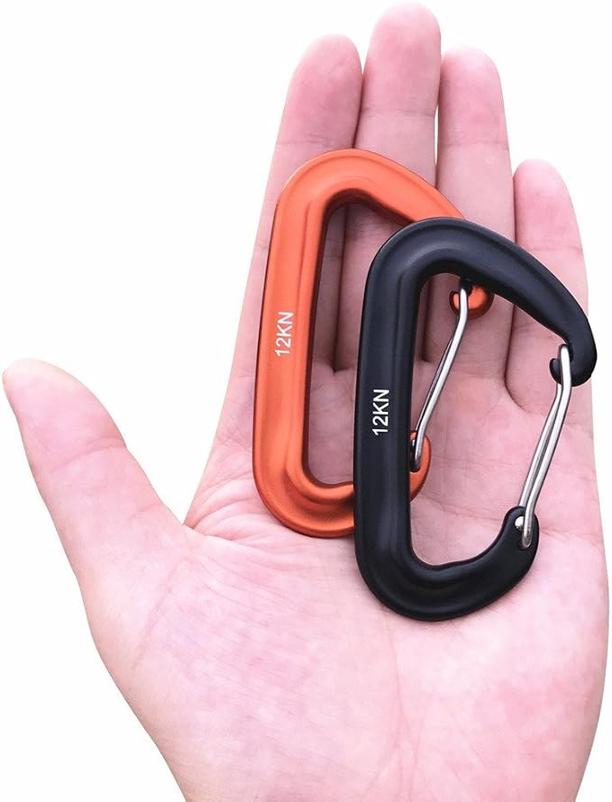 L-Rover Carabiner, 12KN Lightweight Heavy Duty Carabiner Clips, Aluminium - Image 2