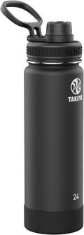Takeya Actives Stainless Steel Water Bottle, Insulated Spout Lid, Keeps Drinks by Takeya