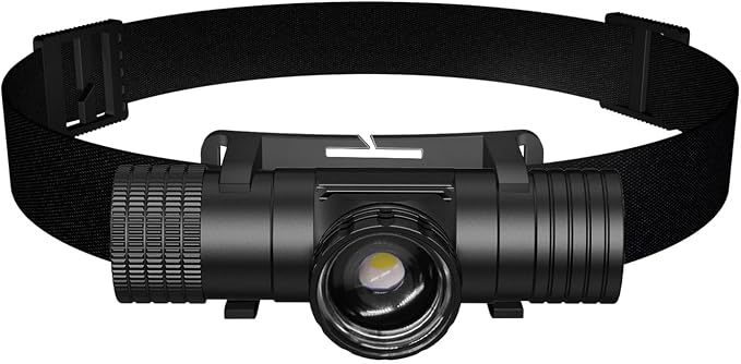 Headlamp Rechargeable, Super Bright Zoomable Headlamps, IPX6 Waterproof by Unknown