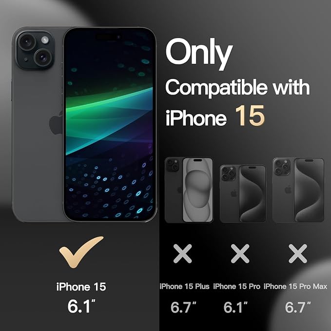 for iPhone 15 Case Heavy Duty Protection Phone Case Cover - Image 2