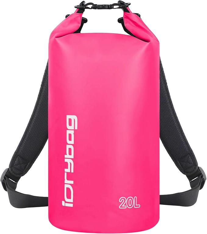 IDRYBAG Dry Bag for Kayaking Waterproof 2L/5L/10L/15L/20L, Small Dry Sack by iDrybag+