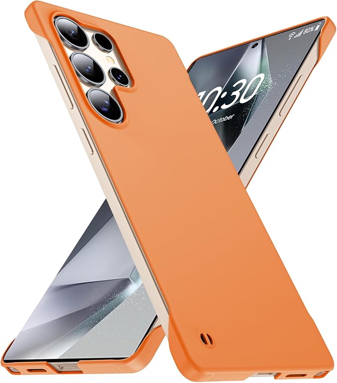 GRECAZO Slim Borderless for Samsung Galaxy S25 Ultra Phone Case 6.9" Ultra-Thin by GRECAZO