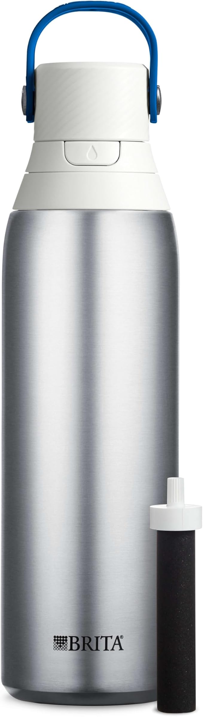 Brita Stainless Steel Premium Filtering Water Bottle, Replaces 300 Plastic - Image 9