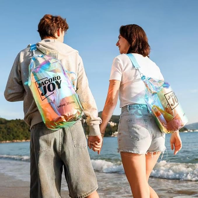 10L Dry Bag Iridescent TPU Waterproof Beach Bag - Image 3