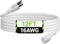 BN-LINK 12ft Outdoor Extension Cord, 16 Gauge General Purpose Power Cord by BN-LINK