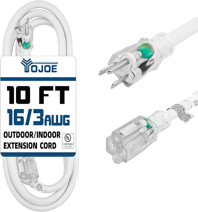YOJOE Indoor Outdoor Extension Cord by YOJOE