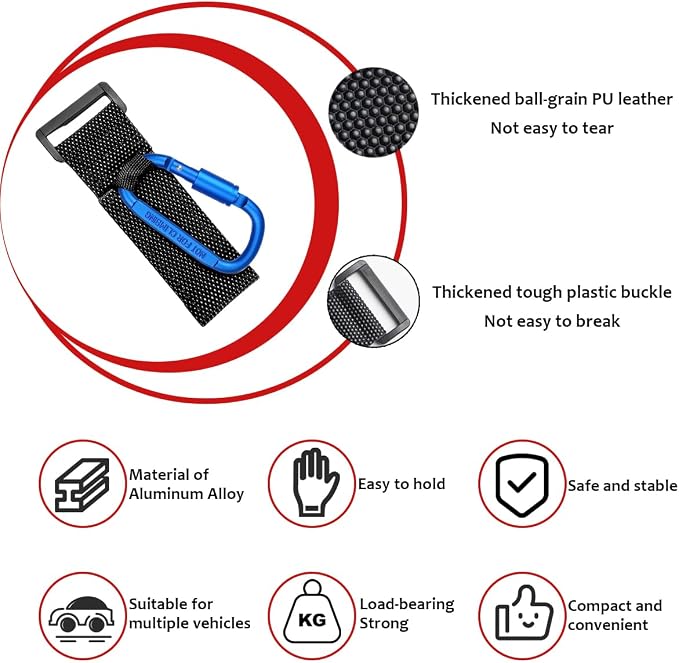 KVAEY 2 Pack Multipurpose Hook for Hanging Helmet, Durable Carabiners, Roll Bar - Image 4