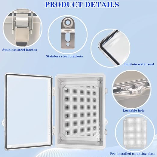 Outdoor Waterproof Electrical Box Junction Box Weatherproof IP67 ABS Plastic - Image 3