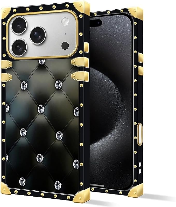for iPhone 17 Pro Case Luxury Golden Decoration - Image 2