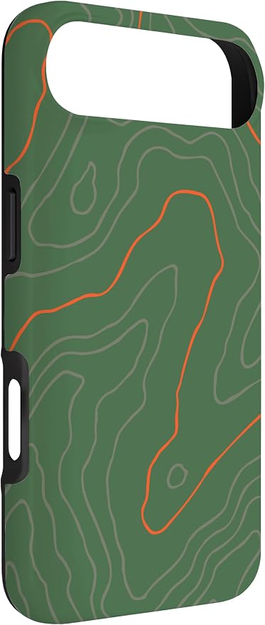 Backcountry Topo Guide Orange Lines Topographical Map Case - Image 2