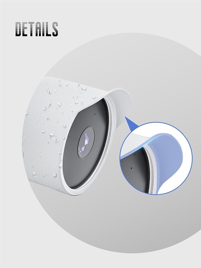 2-Pack Cover for Google Nest Cam Outdoor or Indoor, FJIASTB Soft Silicone - Image 6
