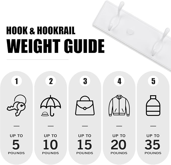 Badiano Wooden Coat Rack, Wall-Mounted Organizer - Image 5