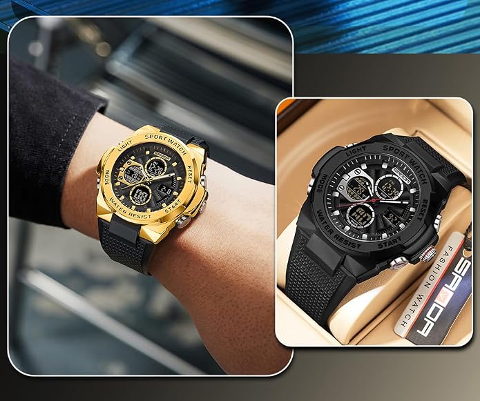 FANMIS Mens Military Multifunction Digital LED Watch Electronic Waterproof - Image 7