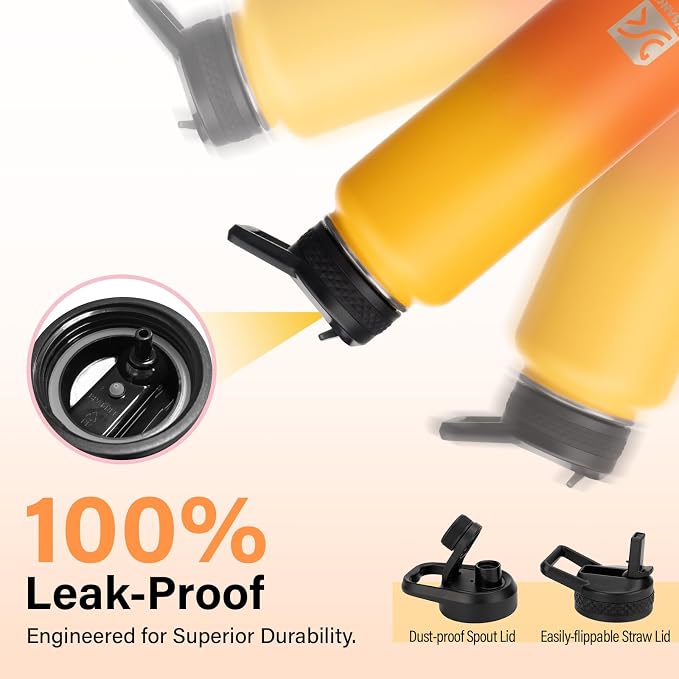 DYSANKY 40 oz Insulated Water Bottle | Thickened Stainless Steel Vacuum Metal | - Image 5