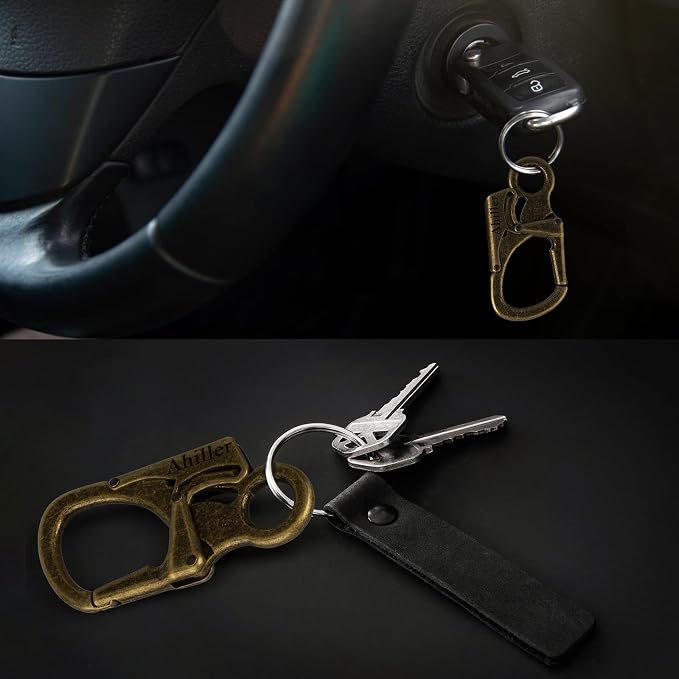 Ahiller Carabiner Clip, Double Anti-Misopening Locking Design, Key Ring Clip - Image 5