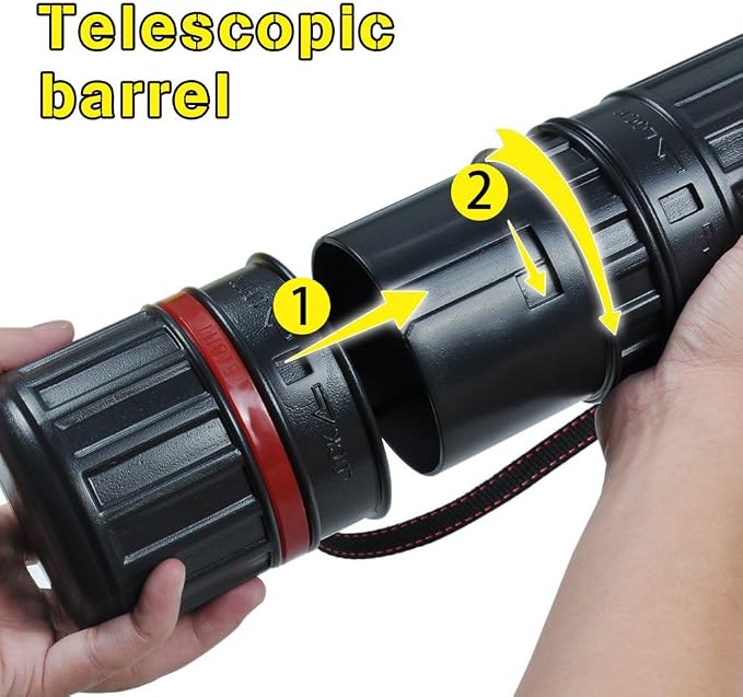 DEWEL 2Pcs Poster Tube Extends from 30" to 51", Telescoping Plastic Art Tube - Image 4