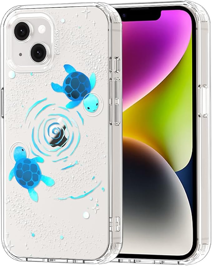 MOSNOVO for iPhone 13/14 Case | Military Grade 6.6ft Drop Tested | Clear by Mosnovo