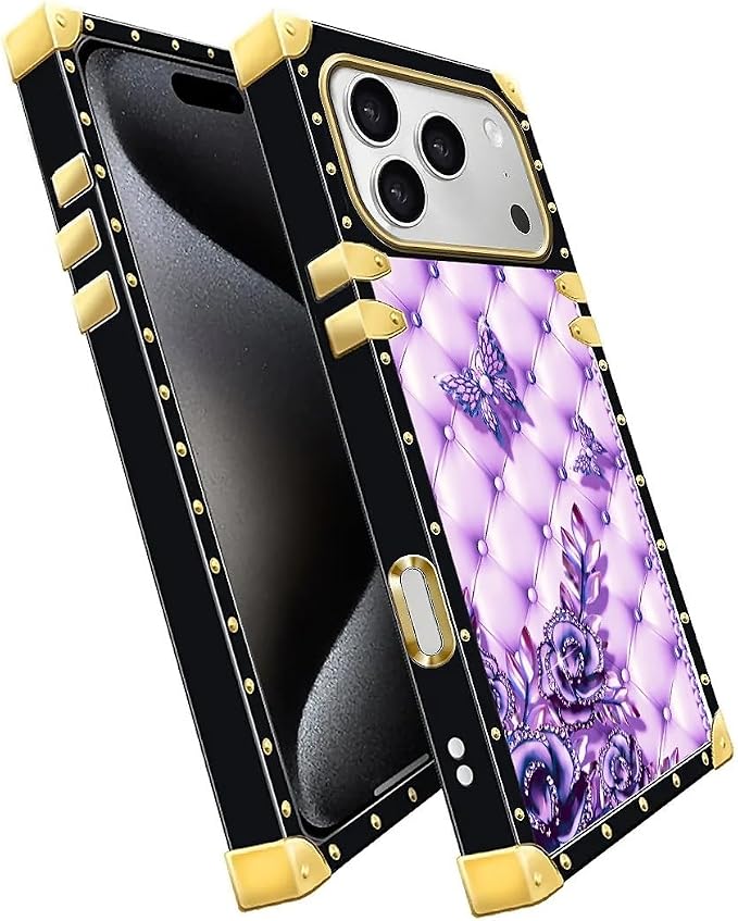 for iPhone 17 Pro Case Luxury Golden Decoration - Image 3