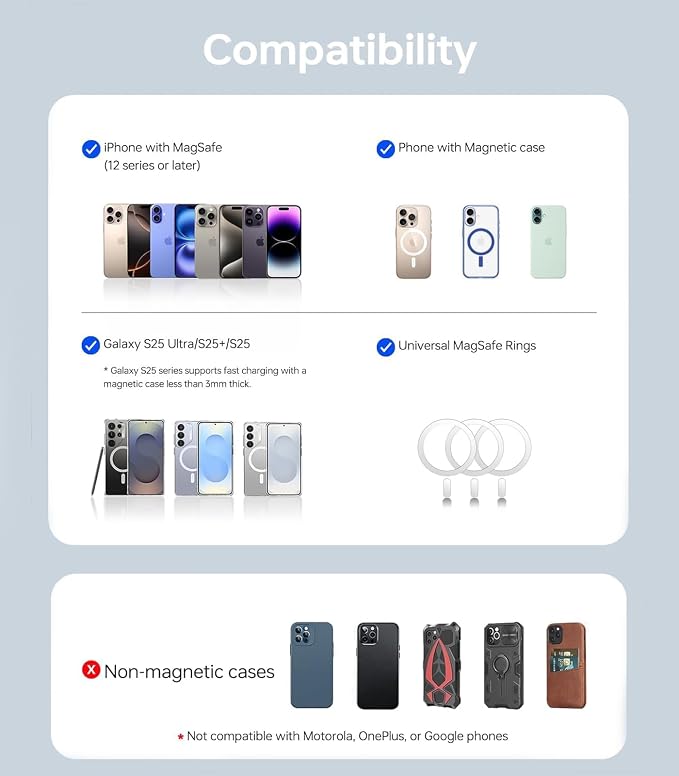 ULiXWH for Magsafe Portable Charger for iPhone, 2026 Upgrade 5000mAh Fast - Image 8