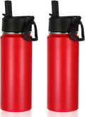 Volhoply 18oz Insulated Water Bottle Bulk 2 Pack, Kids Stainless Steel Water by LiveFully%EF%BC%8CDrinkFreely%E2%80%94KeepGoingwithVolhoply%EF%BC%81