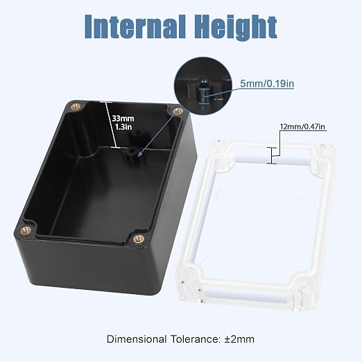 LeMotech Junction Box with Clear Cover IP65 Waterproof Project Box Dustproof - Image 3