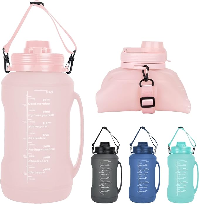 Collapsible Water Bottles, 2L/64OZ travel water bottle Bottle by SpacingSavingHelper
