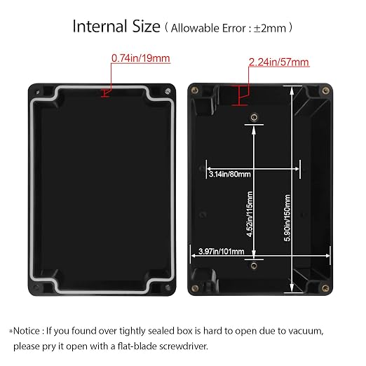 LeMotech Electrical Box ABS Plastic Project Box IP65 Waterproof Junction Box - Image 3