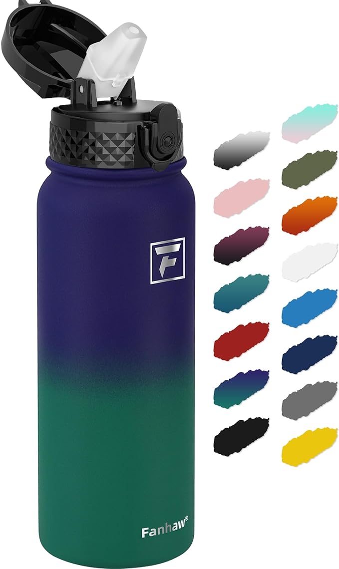 Fanhaw 20 oz Insulated Stainless Steel Water Bottle by FANHAW