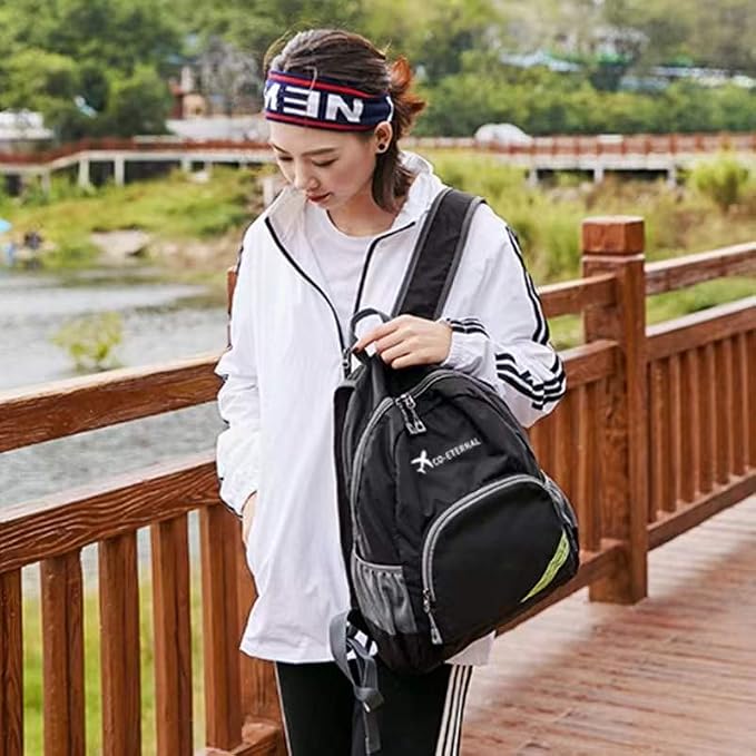 Geboldil Men's and women's waterproof backpack traveling backpack blue - Image 7