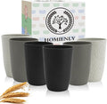 Homienly Drinking Glasses 16oz Wheat Straw Cups-Stackable and Reusable Cups by HOMIENLY