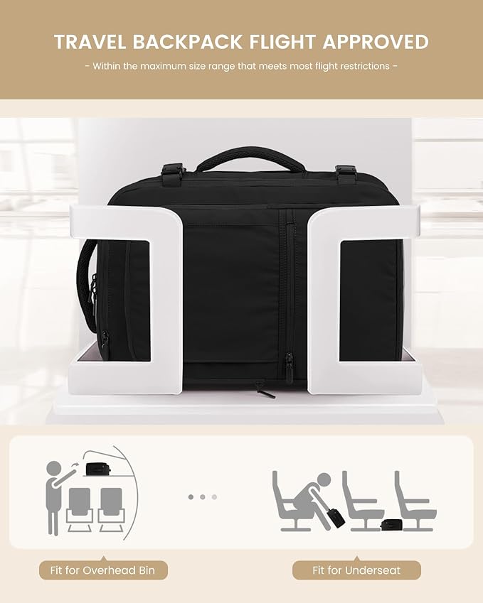 LOVEVOOK Travel Backpack for Women & Men, 40L Large Carry On Backpack Airline - Image 5