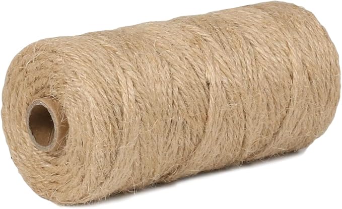 PerkHomy Jute Twine String 3mm 328Ft Natural Thin Ribbon - Image 2