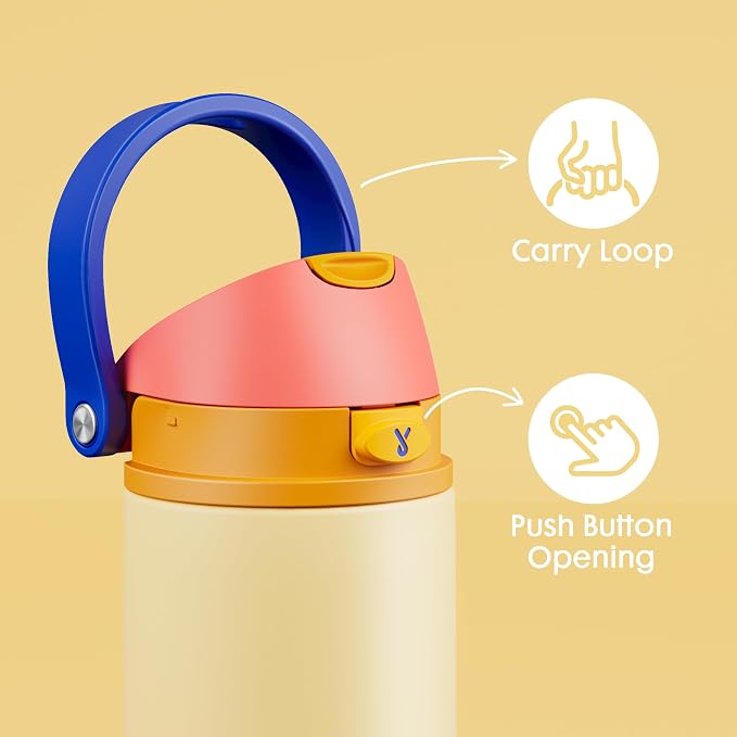 18 oz Kids Water Bottle for School: Meoky 18 oz Stainless Steel Insulated Water - Image 6