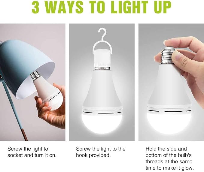 Emergency-Rechargeable-Light-Bulb, Stay Lights Up When Power Failure, - Image 5