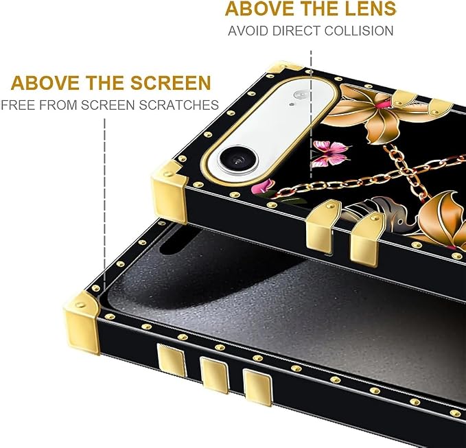 for iPhone 17 Air Case Luxury Golden Decoration - Image 7