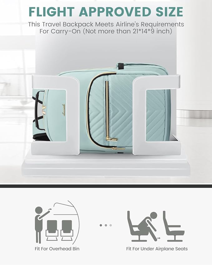 LOVEVOOK Laptop Backpack for Women, Travel Computer Work Bags - Image 8