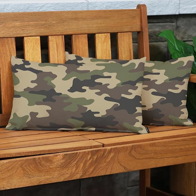 EKOBLA Decorative Pillow Cushion Covers Camouflage Pattern Military Combat - Image 3