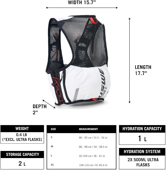 USWE Pace - Running Vest Hydration Pack - Image 4
