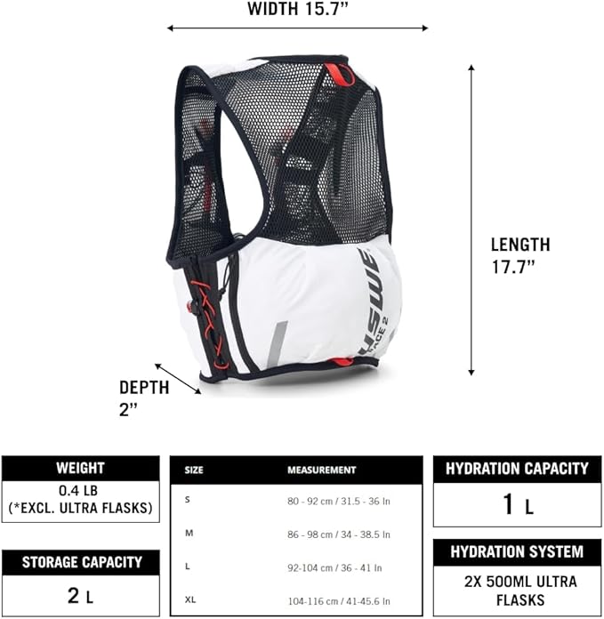 USWE Pace - Running Vest Hydration Pack - Image 2