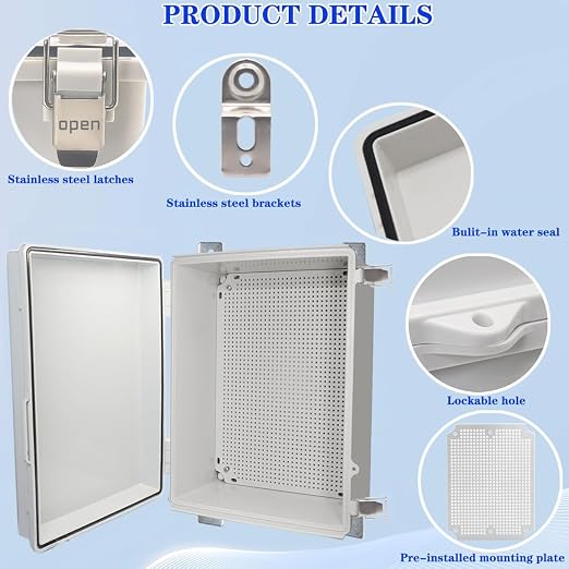 Waterproof Electrical Box Junction Box Weatherproof IP67 ABS Plastic Enclosure - Image 3