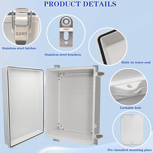Waterproof Electrical Box Junction Box Weatherproof IP67 ABS Plastic Enclosure - Image 3