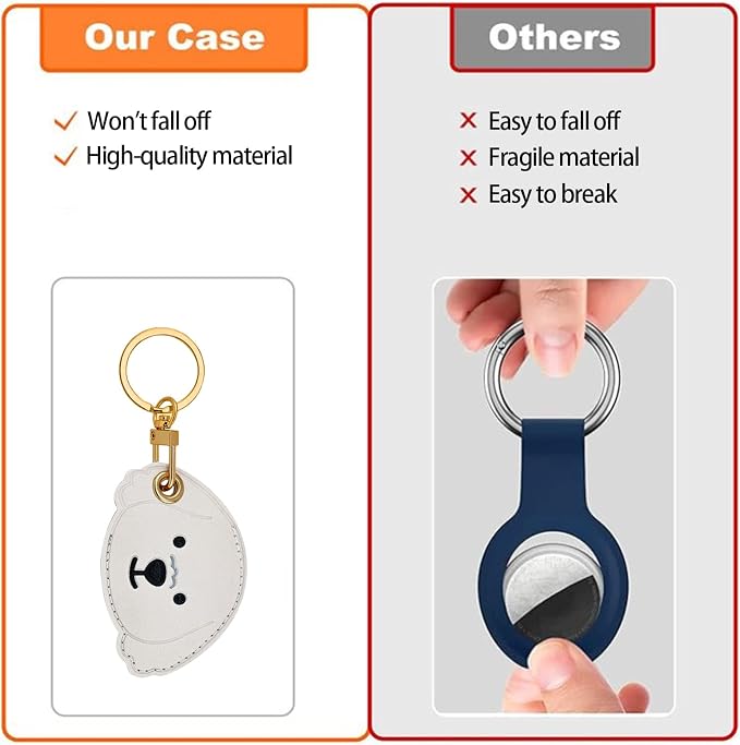 Leather Keychain Case Holder Compatible - Image 7
