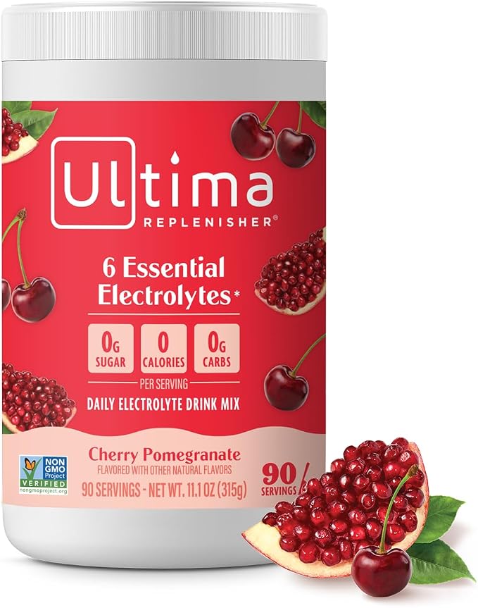 Ultima Replenisher Daily Electrolyte Powder Drink Mix – Sugar Free – Cherry by UltimaReplenisher