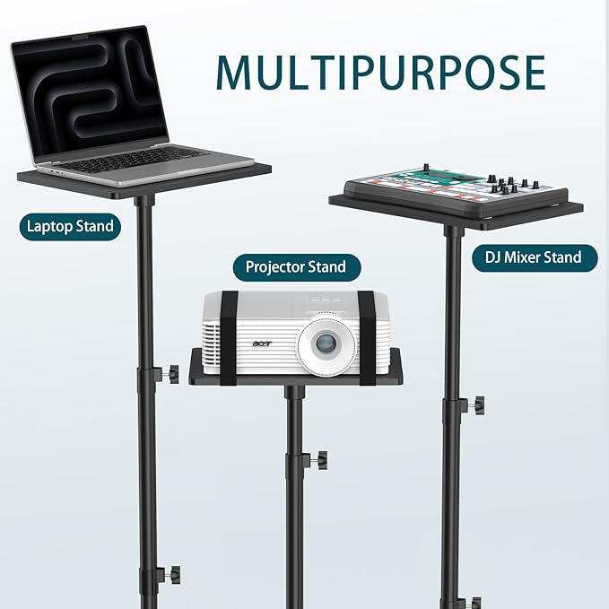 GLEAM Projector Stand Tripod from 23" to 51", Laptop Tripod Stand - Image 4