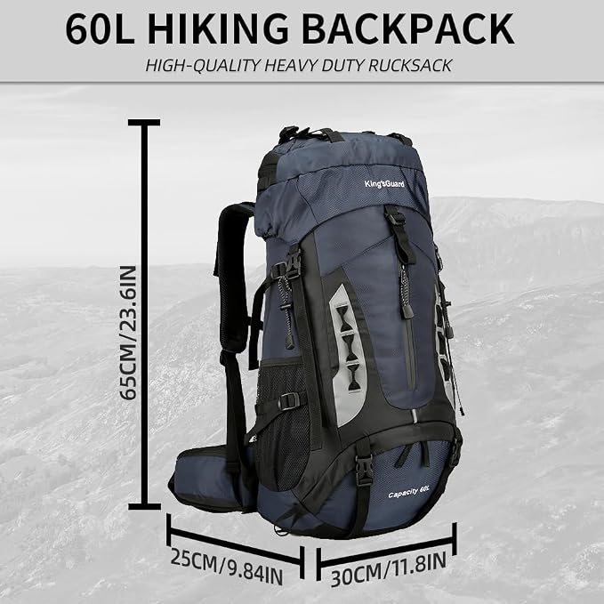 King'sGuard 60L Hiking Backpack - Image 5