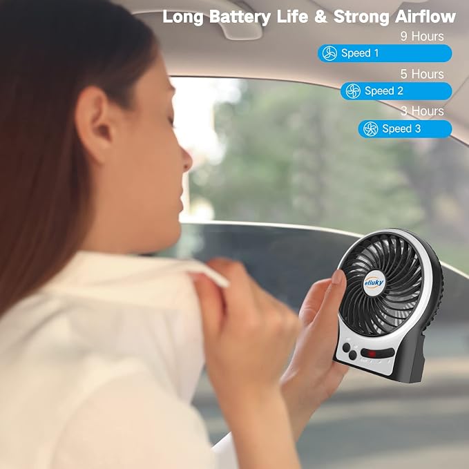 efluky 4.9-Inch Mini Desk Fan - Image 5