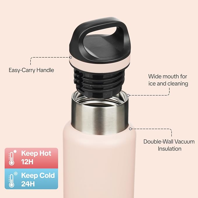 BJPKPK Insulated Water Bottle 18OZ Stainless Steel Water Bottle - Image 2