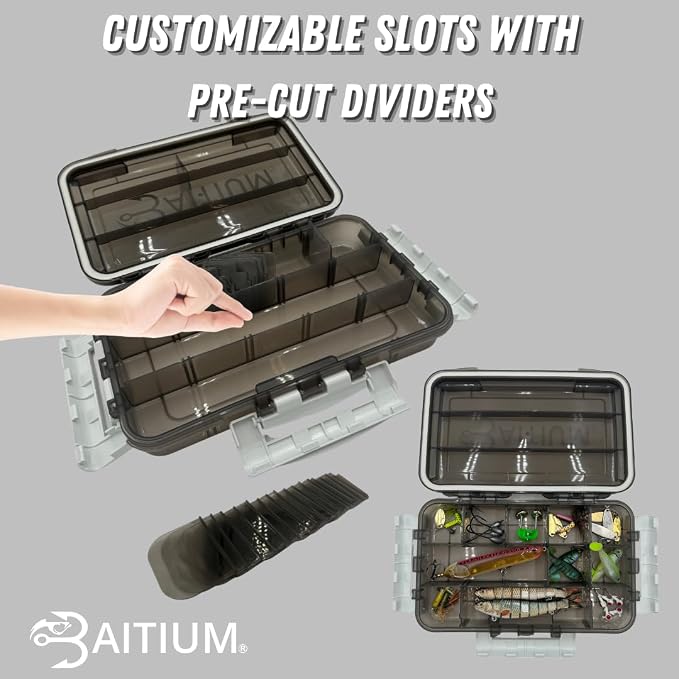 Baitium XTRAseal Waterproof Fishing Tackle Box Organizer, Tackle Boxes - Image 4