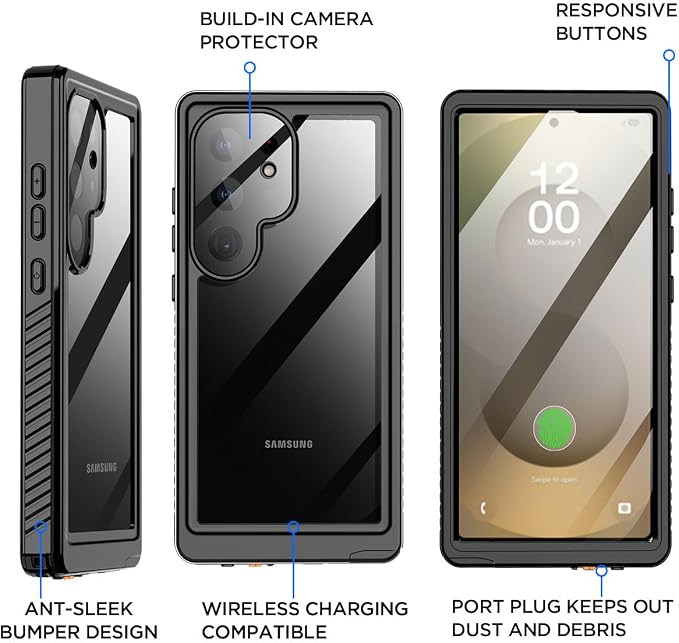 AICase for Samsung Galaxy S25 Ultra Case Waterproof - Image 9