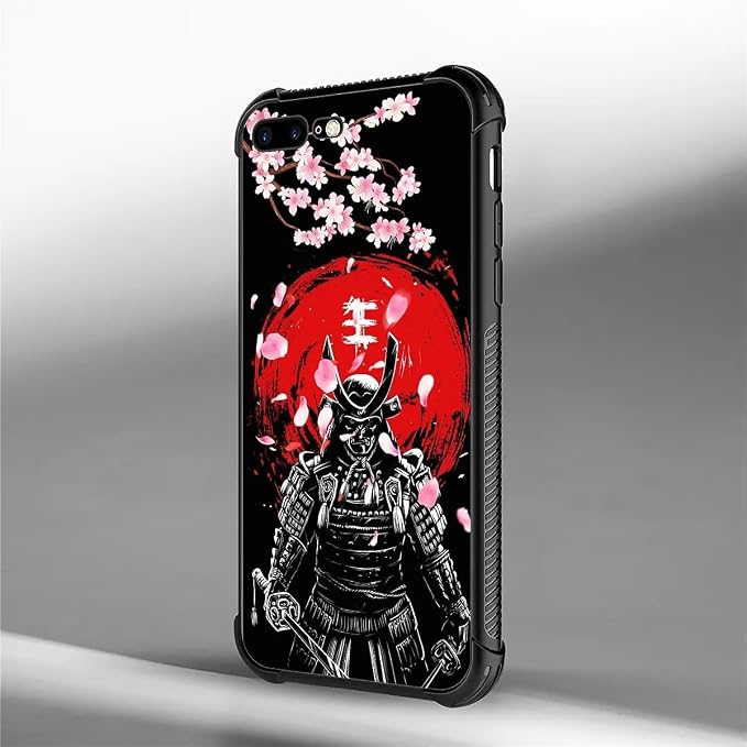 for iPhone 7 Plus/8 Plus Case, Sakura Japanese Samurai Pattern Graphic Design - Image 5